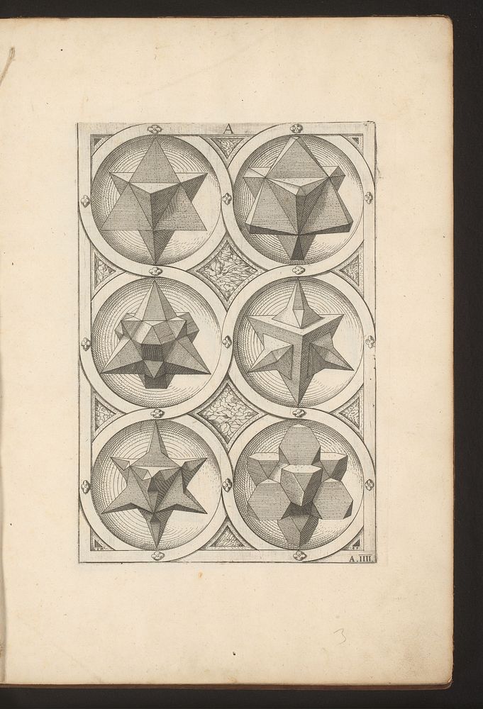 Zes veelvlakken met een duale tetraëder als uitgangspunt (1568) by Jost Amman, Wenzel Jamnitzer and Wenzel Jamnitzer