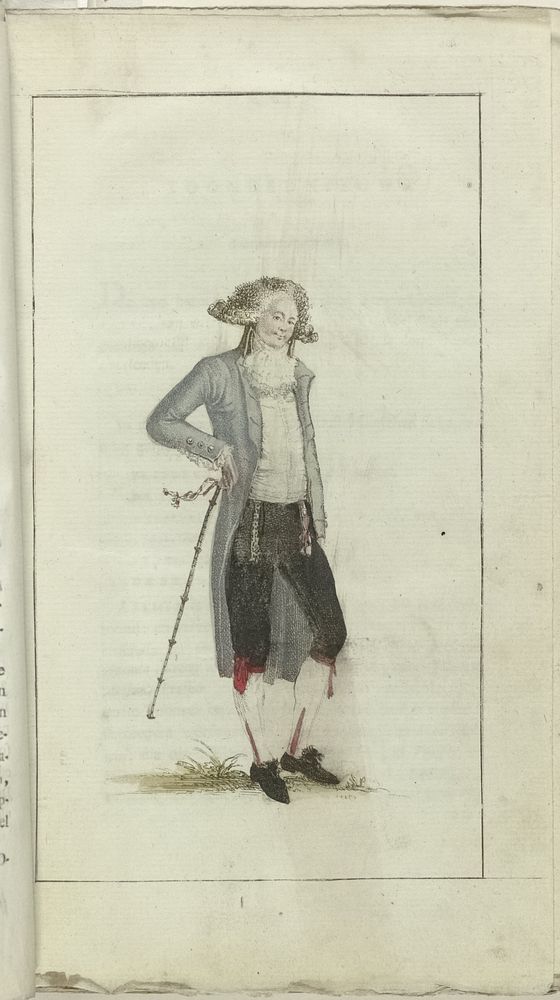 Kabinet van mode en smaak 1791, pl. I: Petit Maitre (1791) by anonymous and A Loosjes