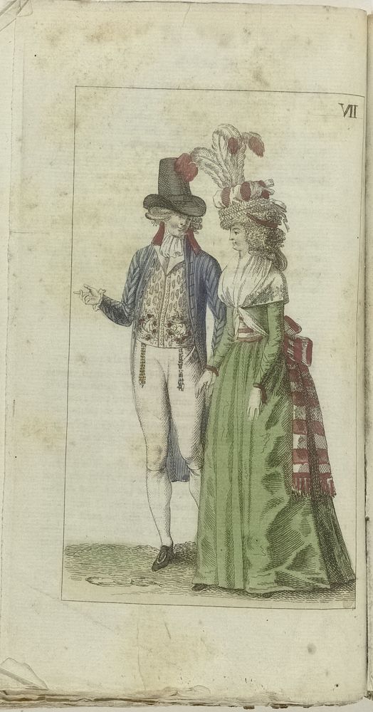Kabinet van mode en smaak 1791, Bl. 227 (1791) by anonymous and A Loosjes