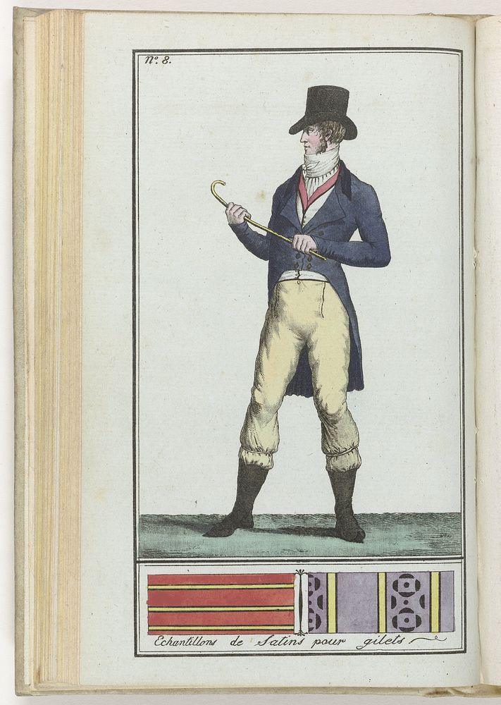 Le Mois, Journal historique, littéraire et critique, avec figures, Tome 3, No. 8, An. 8 (1799-1800) : Echantillons de…