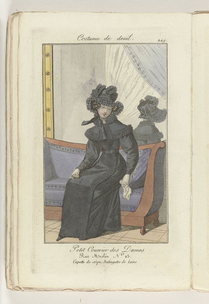 Costume de deuil 1824 (249) (1824) by anonymous