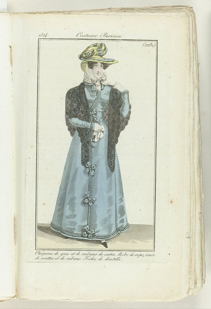 Journal des Dames et des Modes 1824, Costume Parisien (2231) (1824) by anonymous