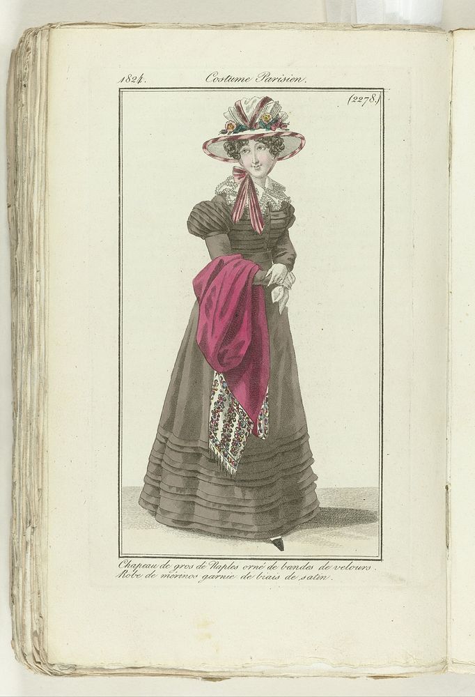 Journal des Dames et des Modes 1824, Costume Parisien (2278) (1824) by anonymous