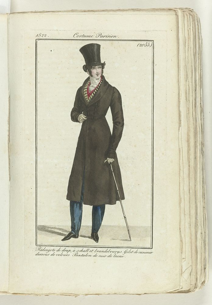 Journal des Dames et des Modes 1822, Costume Parisien  (2055) (1822) by anonymous