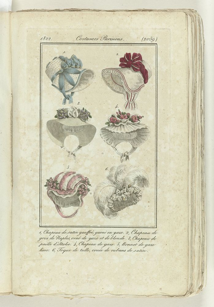 Journal des Dames et des Modes 1822, Costume Parisien (2059) (1822) by anonymous