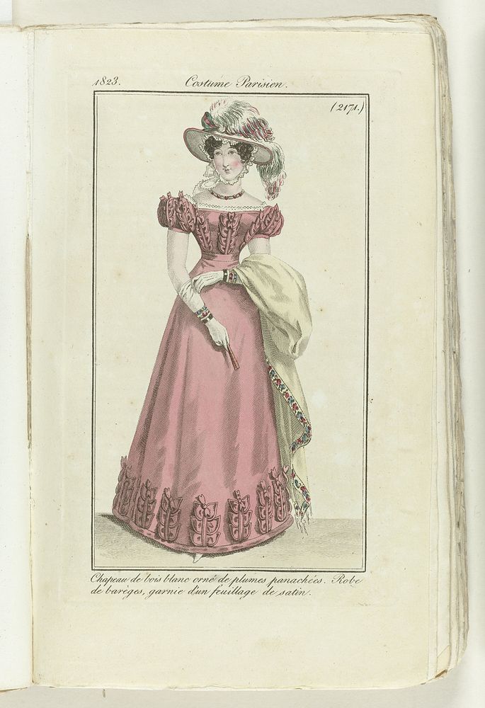 Journal des Dames et des Modes 1823, Costume Parisien (2171) (1823) by anonymous