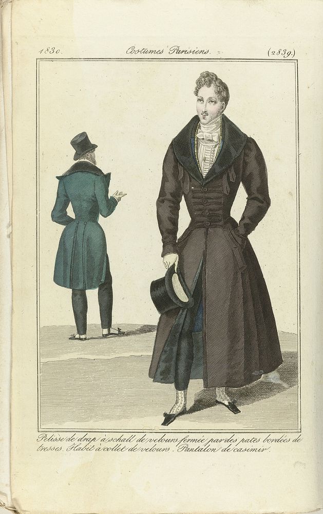 Journal des Dames et des Modes 1830, Costumes Parisiens (2839) (1830) by anonymous