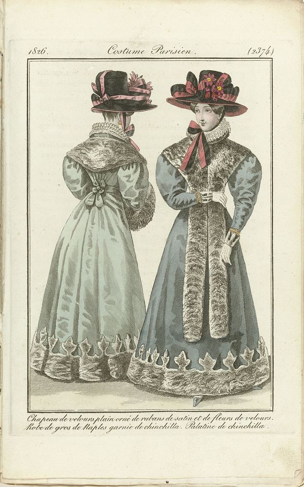 Journal des dames et des modes, Costume Parisien 1826 (2374) (1826) by anonymous