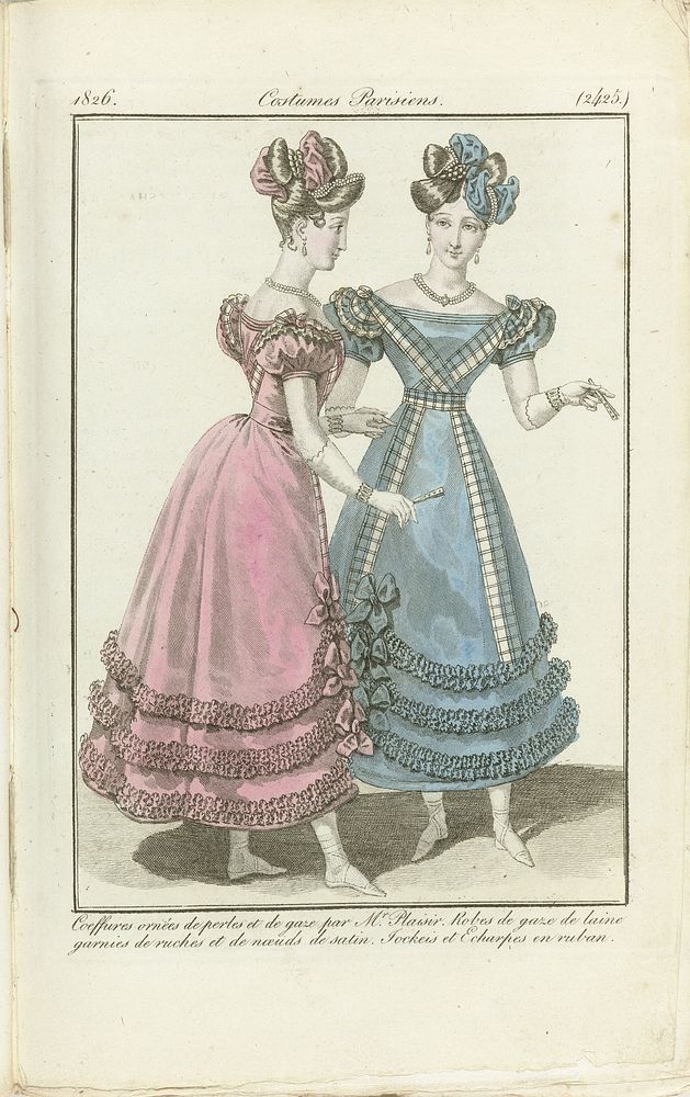 Journal des Dames et des Modes 1826, Costumes Parisiens (2425) (1826) by anonymous
