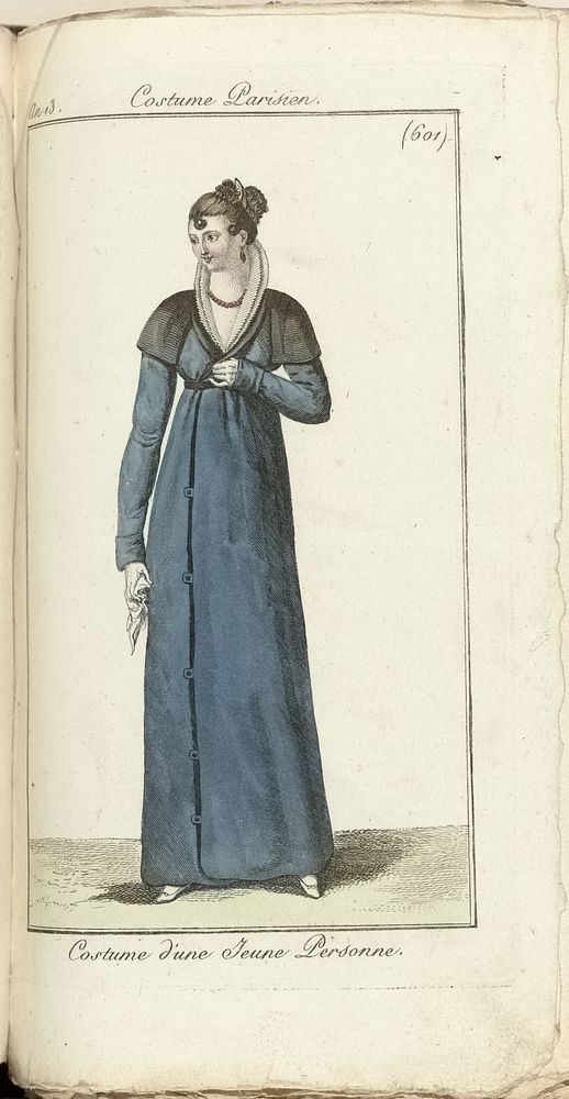 Journal des Dames et des Modes, Costume Parisien, 1805, An 13 (601) Costume d'une Jeune Personne (1805) by anonymous and…