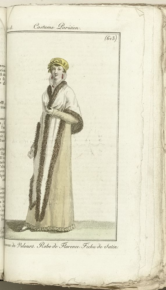 Journal des Dames et des Modes, Costume Parisien, 1805, An 13 (613) Chapeau de Velours... (1805) by Horace Vernet and Pierre…