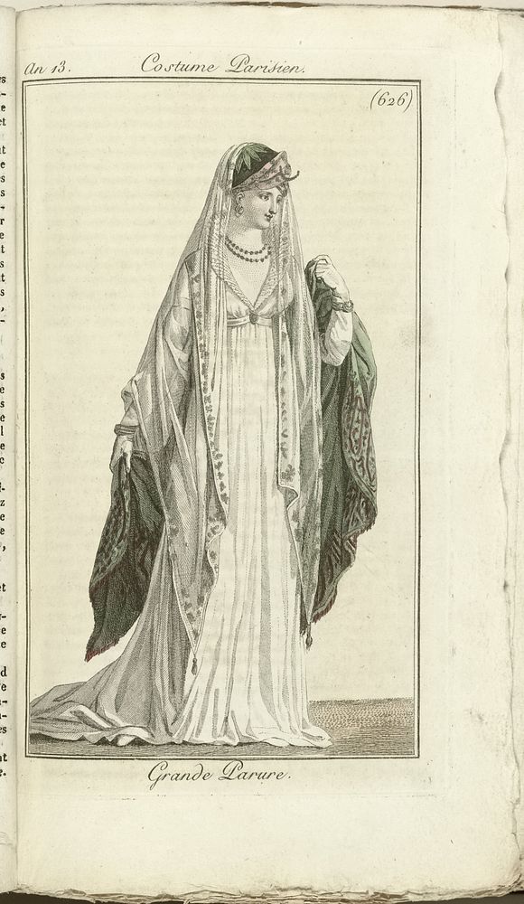 Journal des Dames et des Modes, Costume Parisien, 1805, An 13 (626) Grande Parure. (1805) by Horace Vernet and Pierre de la…