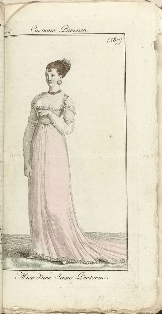 Journal des Dames et des Modes, Costume Parisien, 1805, An 13 (587) Mise d'une Jeune Personne (1805) by anonymous and Pierre…