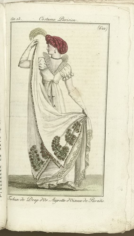 Journal des Dames et des Modes, Costume Parisien, 1805, An 13 (622) Turban de Drap d'Or... (1805) by Horace Vernet and…