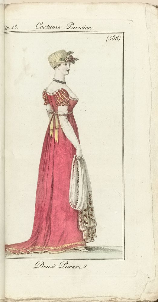 Journal des Dames et des Modes, Costume Parisien, 1805, An 13 (588) Demi-Parure (1805) by anonymous and Pierre de la…