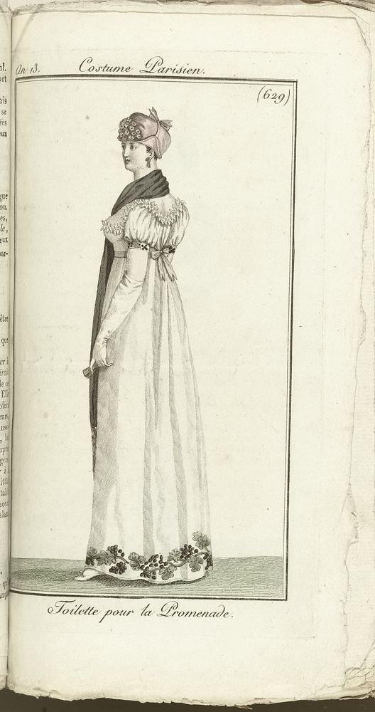 Journal des Dames et des Modes, Costume Parisien, 1805, An 13 (629) Toilette pour la Promenade. (1805) by Horace Vernet and…