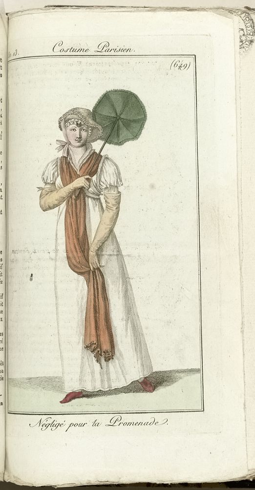 Journal des Dames et des Modes, Costume Parisien, 1805, An 13 (649) Négligé pour la Promenade. (1805) by Horace Vernet and…