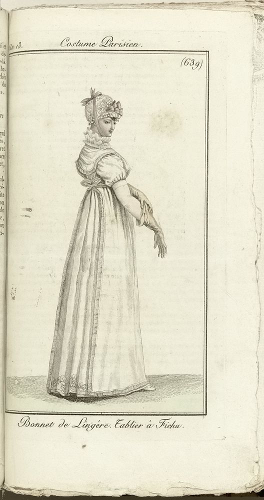 Journal des Dames et des Modes, Costume Parisien, 1805, An 13 (639) Bonnet de Lingère... (1805) by Horace Vernet and Pierre…