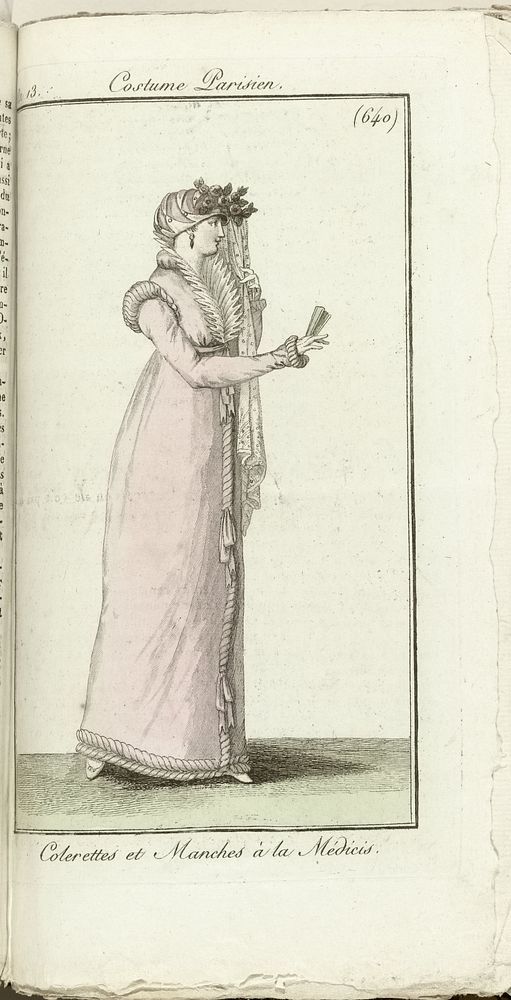 Journal des Dames et des Modes, Costume Parisien, 1805, An 13 (640) Colerettes et Manches à la Médicis (1805) by Horace…