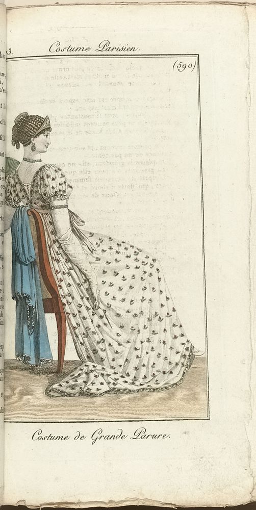 Journal des Dames et des Modes, Costume Parisien, 1805, An 13 (590) Costume de Grande Parure (1805) by anonymous and Pierre…