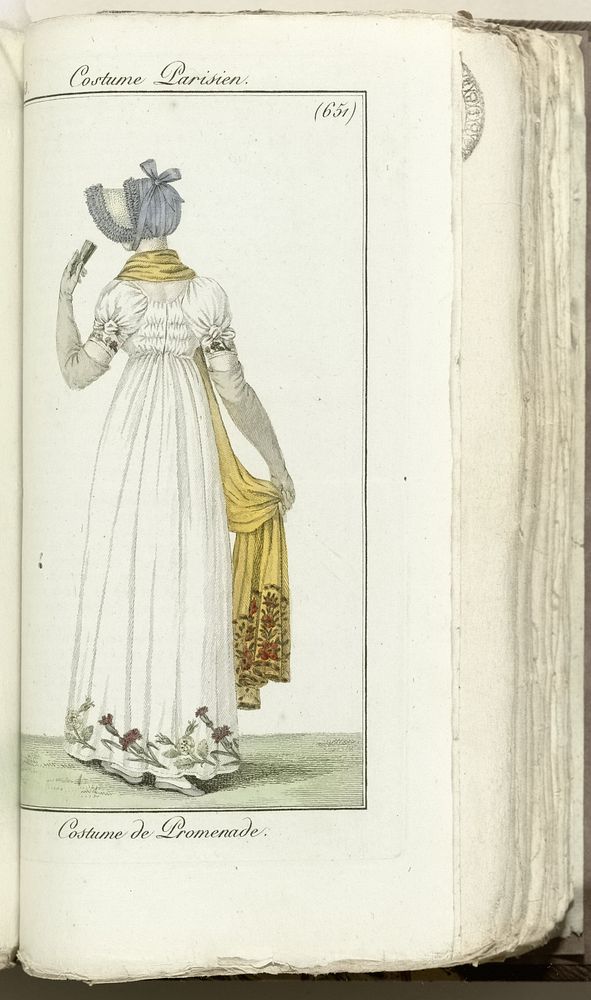 Journal des Dames et des Modes, Costume Parisien, 1805, An 13 (651) Costume de Promenade. (1805) by Horace Vernet and Pierre…