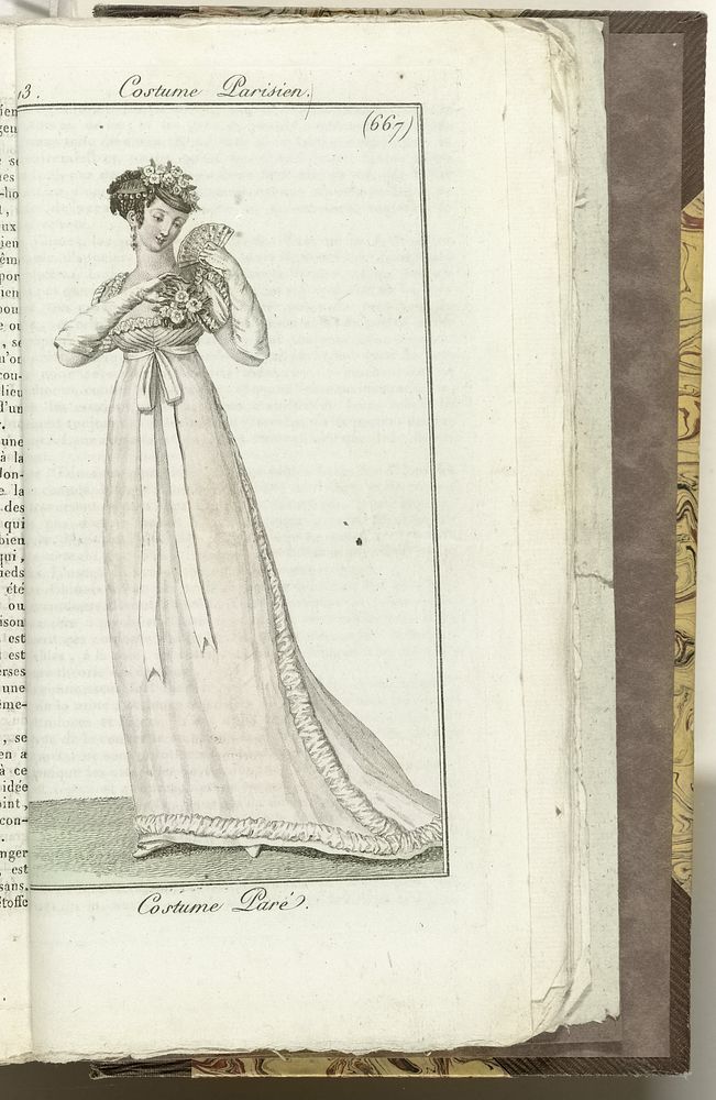 Journal des Dames et des Modes, Costume Parisien, 1805, An 13 (667) Costume Paré. (1805) by Horace Vernet and Pierre de la…
