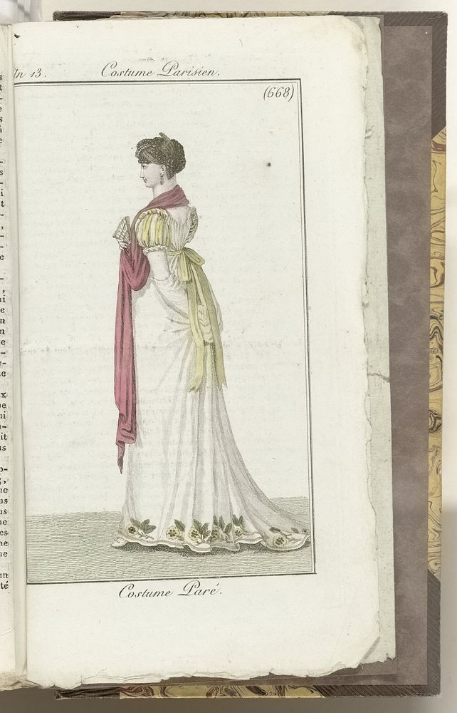Journal des Dames et des Modes, Costume Parisien, 1805, An 13 (668) Costume Paré. (1805) by Horace Vernet and Pierre de la…