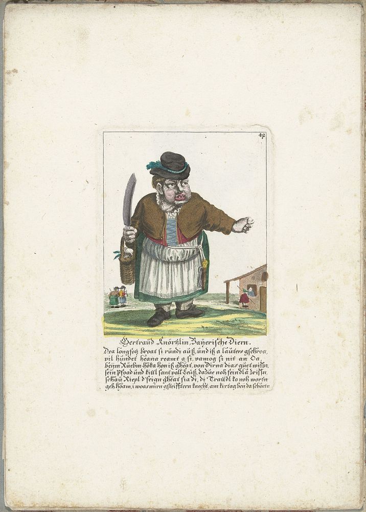 De dwerg Gertraud Knörtzlin, ca. 1710 (1705 - 1715) by Martin Engelbrecht