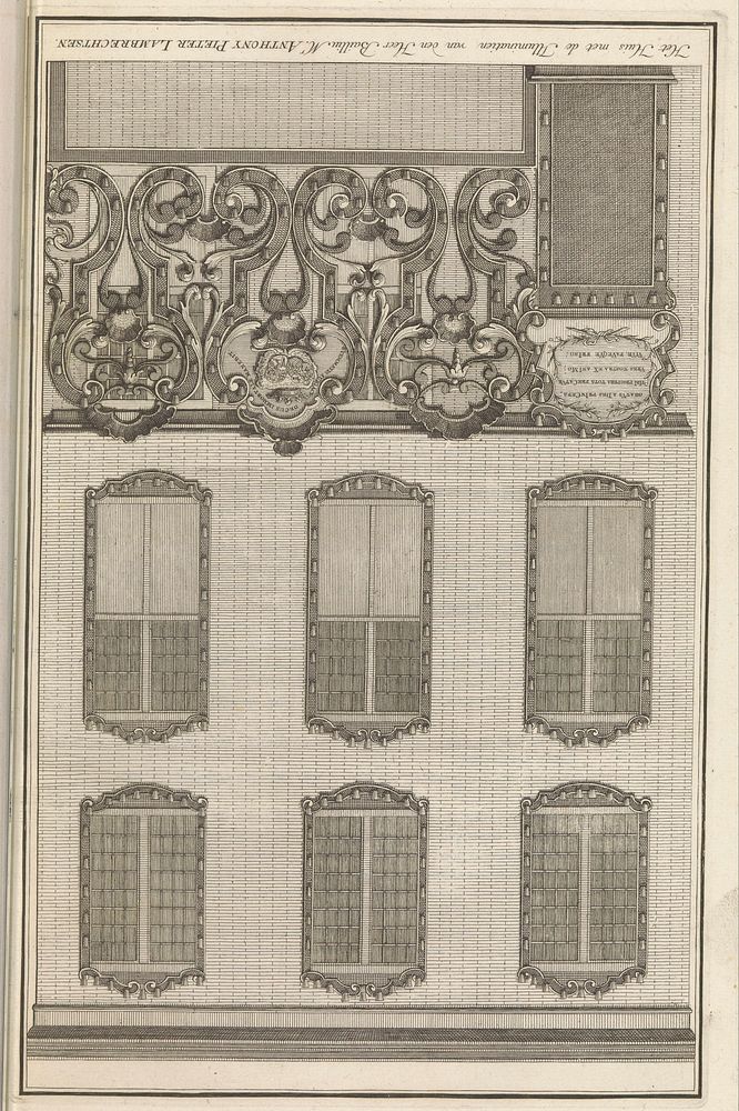 Illuminatie op het huis van A.P. Lambrechtsen, 1751 (1753) by anonymous and Isaak Tirion