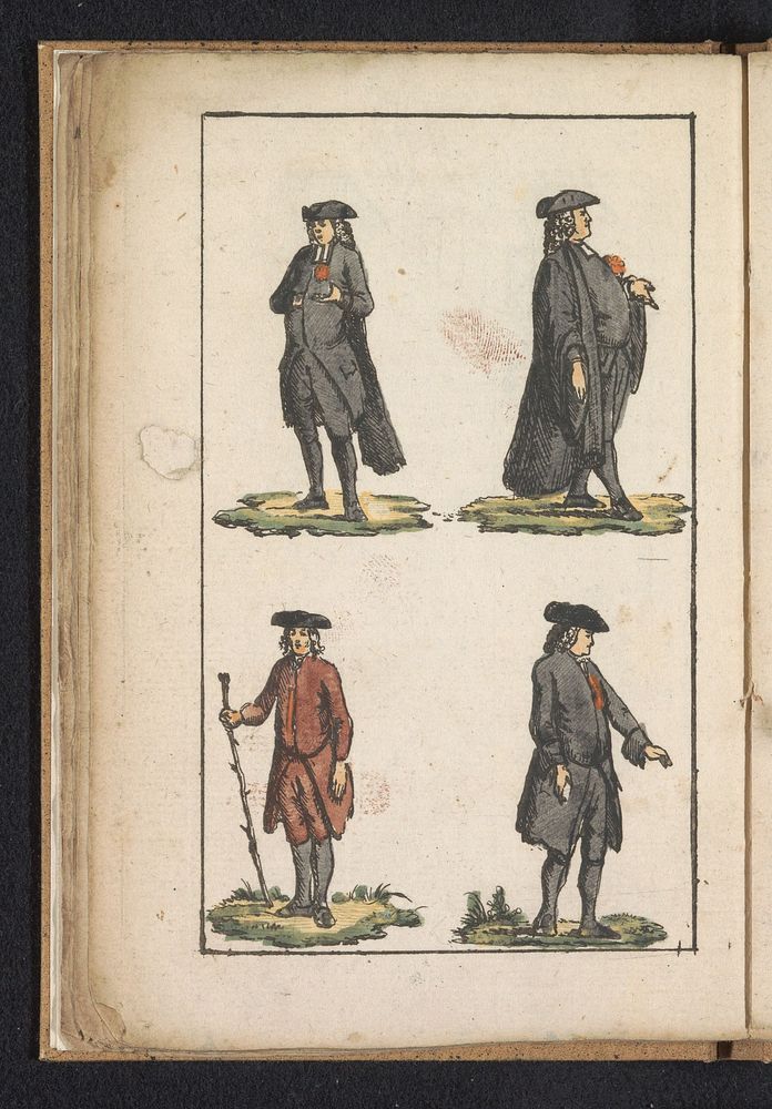 Predikant en professor / Hernhutter en half eerwaarde, 1792 (1792) by anonymous