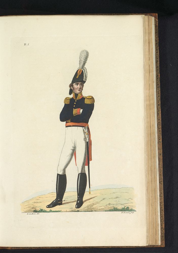 Generaal-Majoor, in gala tenue (1823) by K Portman, Bartholomeus Johannes van Hove, Jan Frederik Teupken, Gebroeders van…