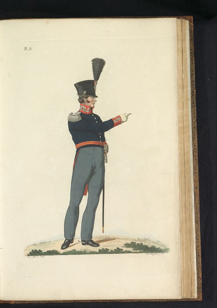 Adjudant van generaal, (Kapitein) (1823) by Dirk Sluyter, Bartholomeus Johannes van Hove, Jan Frederik Teupken, Gebroeders…
