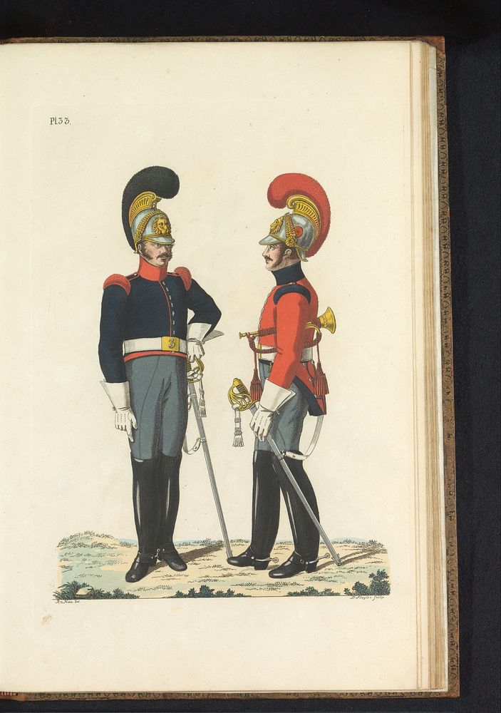 Kurassier en Trompetter, te voet (1823) by Dirk Sluyter, Bartholomeus Johannes van Hove, Jan Frederik Teupken, Gebroeders…