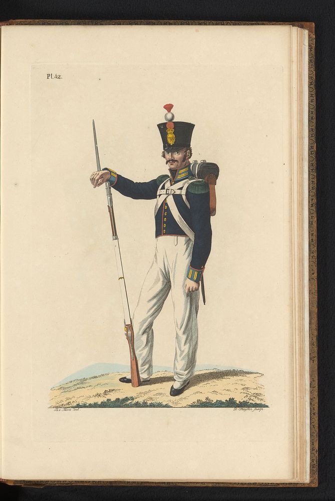 Flankeur, Troepen in de Oost-Indiën (1823) by Dirk Sluyter, Bartholomeus Johannes van Hove, Jan Frederik Teupken, Gebroeders…