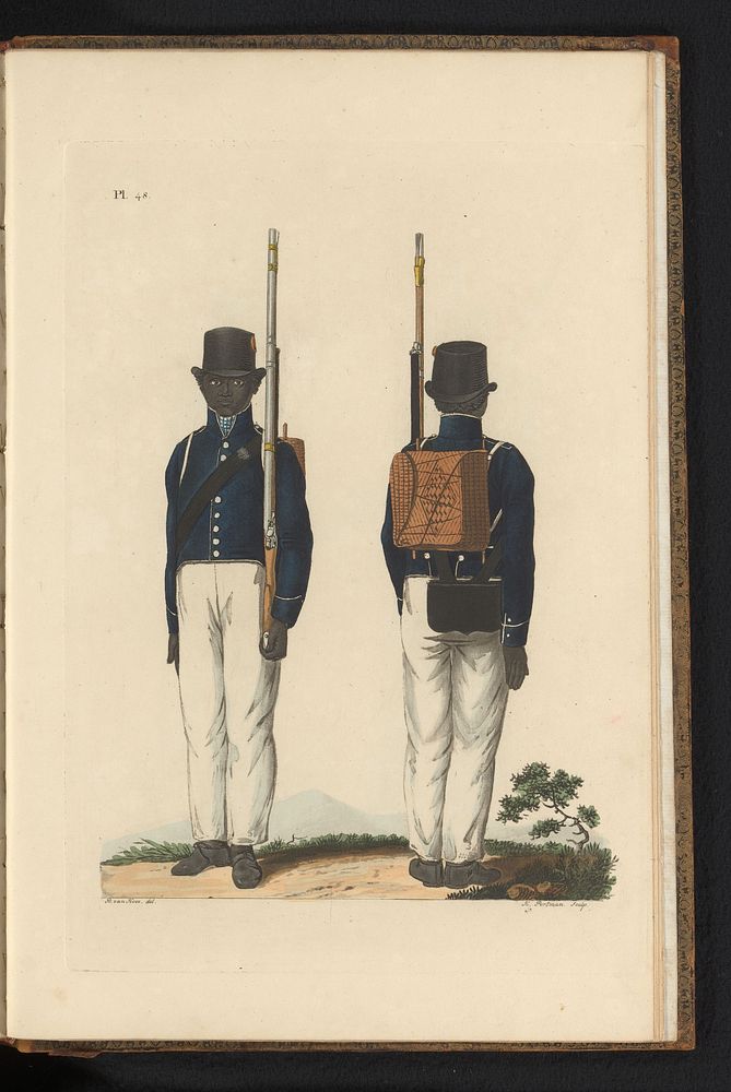 Koloniale Guides van Suriname, in front en rugwaarts (1823) by K Portman, Bartholomeus Johannes van Hove, Jan Frederik…