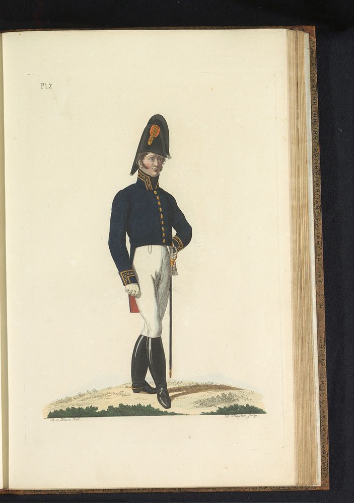 Agent van het Departement van Oorlog, in gala tenue (1823) by Dirk Sluyter, Bartholomeus Johannes van Hove, Jan Frederik…