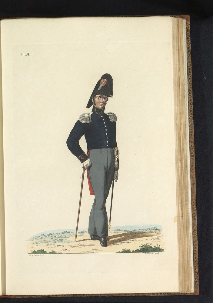 Gepensioneerd Officier, (Kolonel) (1823) by Dirk Sluyter, Bartholomeus Johannes van Hove, Jan Frederik Teupken, Gebroeders…