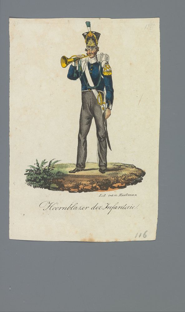 Hoornblazer der Infanterie (1835 - 1850) by Albertus Verhoesen and Johannes Paulus Houtman