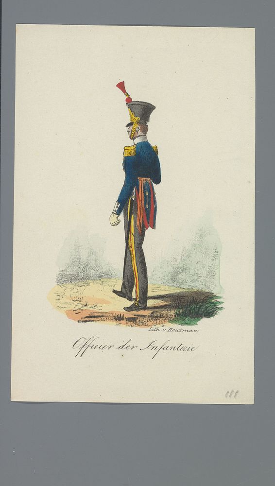 Officier der Infanterie (1835 - 1850) by Albertus Verhoesen and Johannes Paulus Houtman