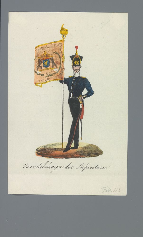 Vaandeldrager der Infanterie (1835 - 1850) by Albertus Verhoesen and Johannes Paulus Houtman