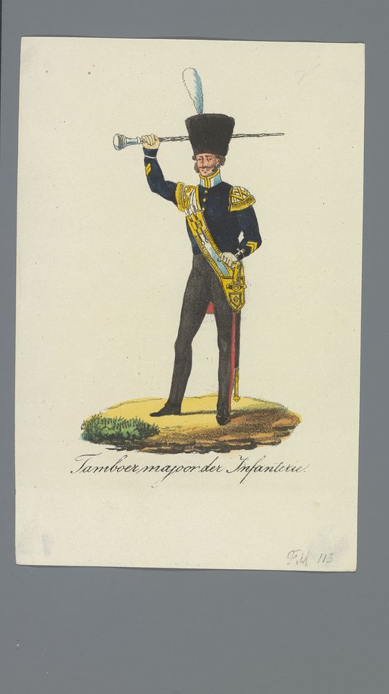 Tamboer majoor der Infanterie (1835 - 1850) by Albertus Verhoesen and Johannes Paulus Houtman