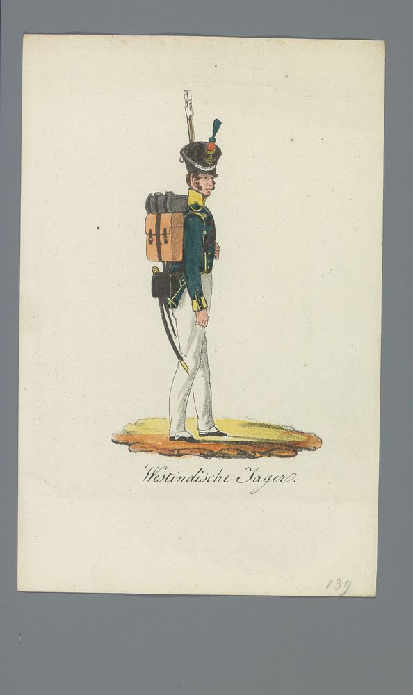 Westindische Jager (1835 - 1850) by Albertus Verhoesen and Johannes Paulus Houtman