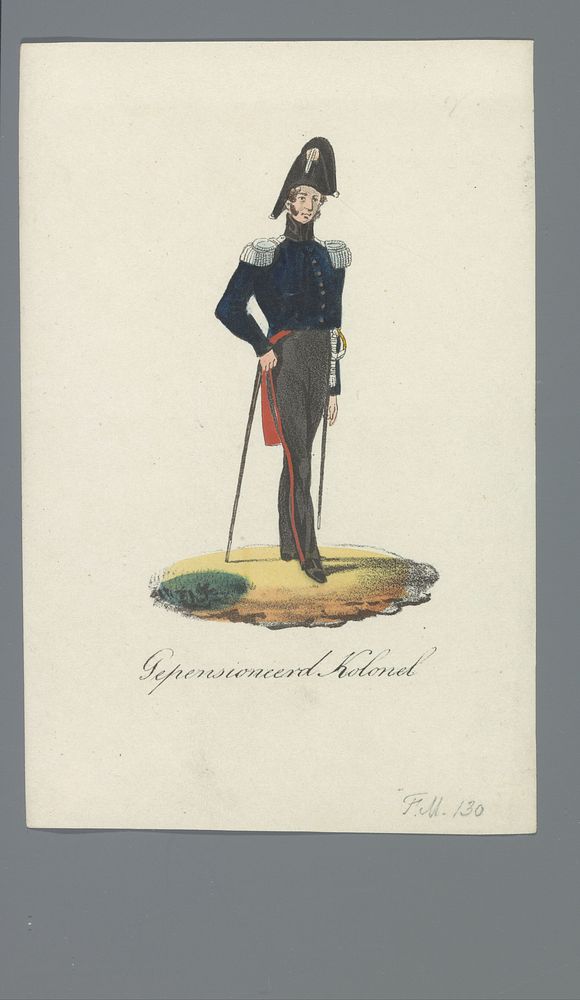 Gepensioneerd  Kolonel (1835 - 1850) by Albertus Verhoesen and Johannes Paulus Houtman