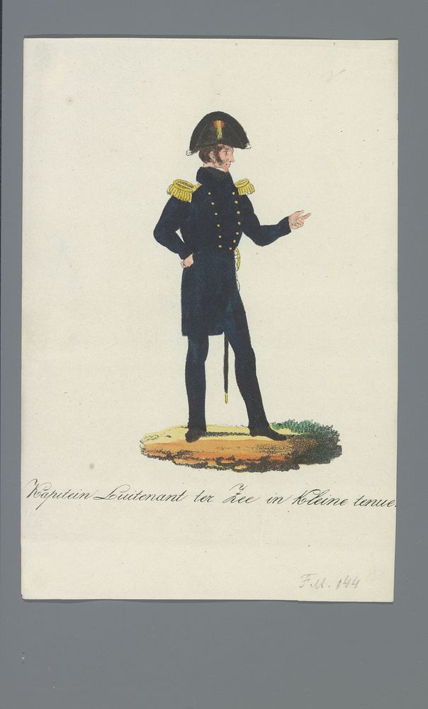 Kapitein-Luitenant ter Zee in Kleine tenue (1835 - 1850) by Albertus Verhoesen and Johannes Paulus Houtman
