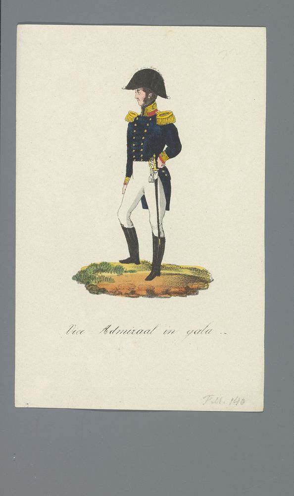 Vice Admiraal in gala (1835 - 1850) by Albertus Verhoesen and Johannes Paulus Houtman