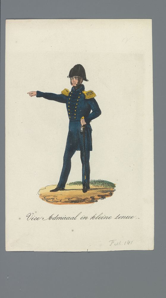 Vice Admiraal in kleine tenue (1835 - 1850) by Albertus Verhoesen and Johannes Paulus Houtman
