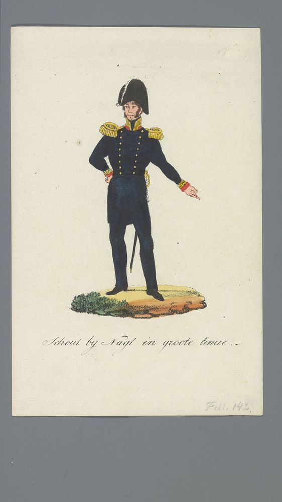 Schout bij Nagt in groote tenue (1835 - 1850) by Albertus Verhoesen and Johannes Paulus Houtman