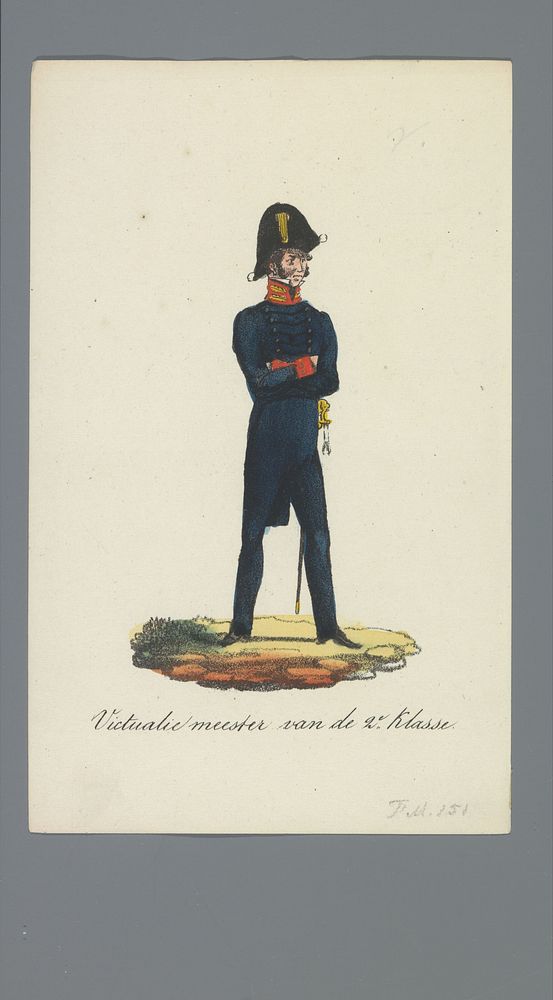 Victualie meester van de 2e Klasse (1835 - 1850) by Albertus Verhoesen and Johannes Paulus Houtman