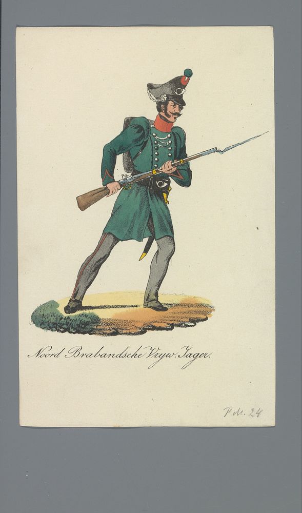Noord Brabandsche Vrijw. Jager (1835 - 1850) by Albertus Verhoesen and Johannes Paulus Houtman
