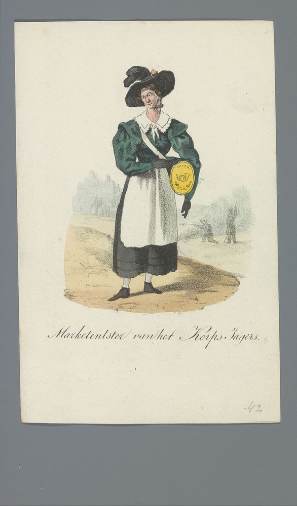 Marketentster van het Korps Jagers (1835 - 1850) by Albertus Verhoesen and Johannes Paulus Houtman